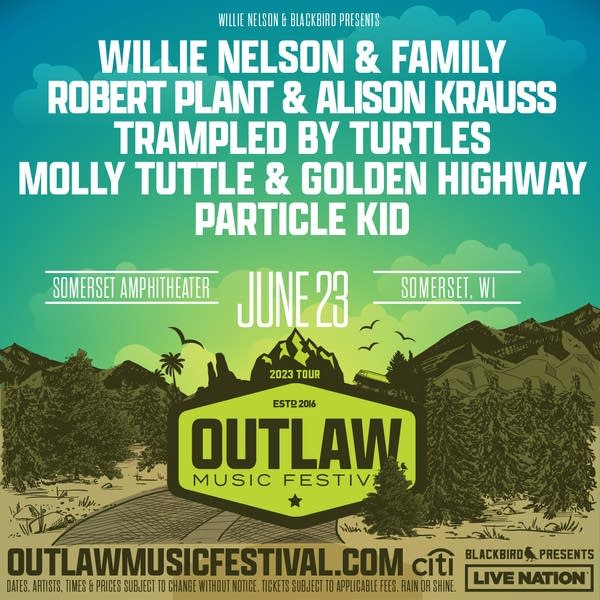 Outlaw Music Festival Willie Nelson and Friends, Robert Plant, Alison